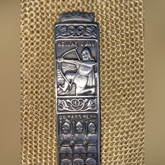 KONGE TINN Rare Vintage Salad set Norwegian pewter Salatsett - Picture 9 of 17